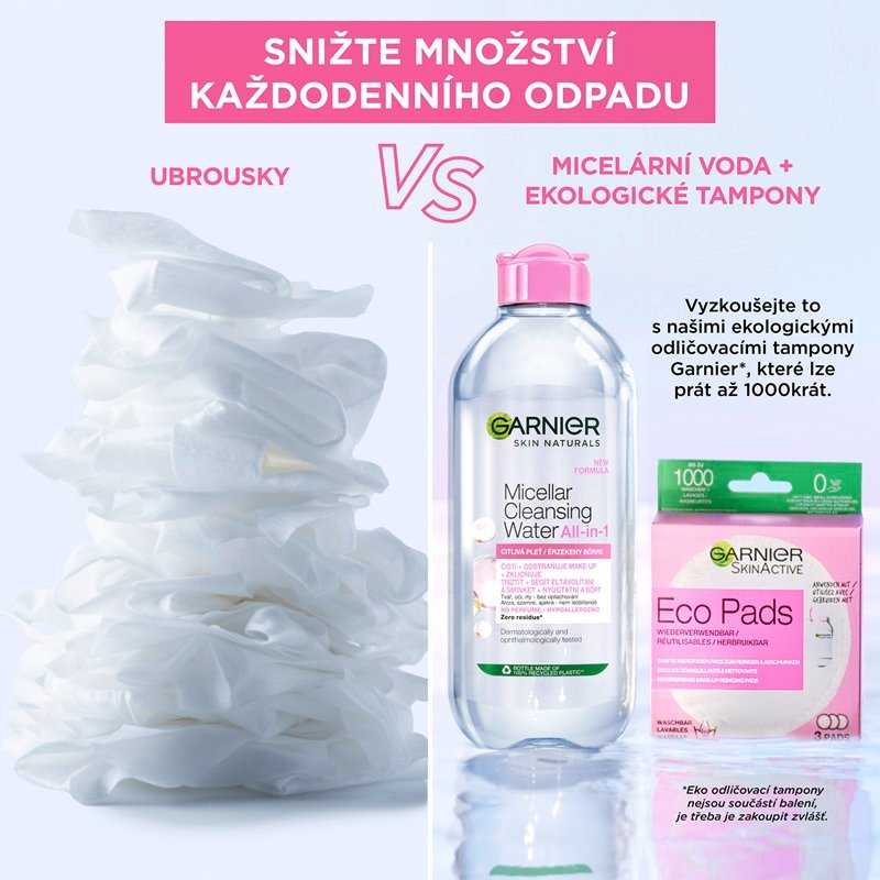 Skin Naturals micelarní voda 3in1 pro citlivou pleť 400 ml - 3